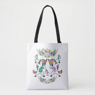 Dabbing Unicorn Family Tote Bag