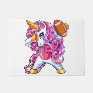 Dabbing Unicorn Football Shirt Unicorn Football Gi Doormat