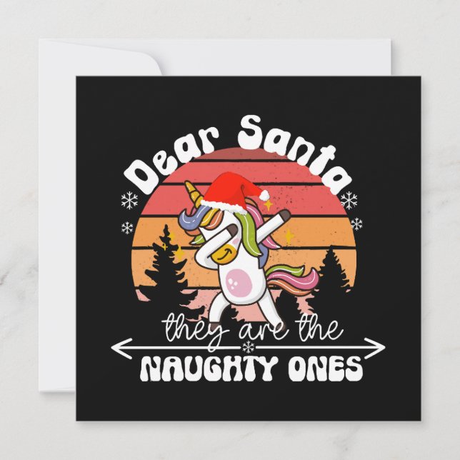  Dabbing Unicorn Funny Christmas (Front)