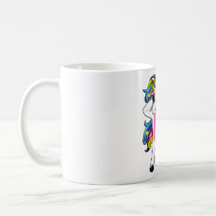 Dabbing unicorn girl's 9th birthday gift 9 years o coffee mug