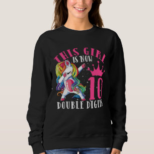 Dabbing Unicorn  Girls Kids Women Rainbow Unicorns Sweatshirt