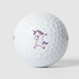 Dabbing Unicorn Golf Balls