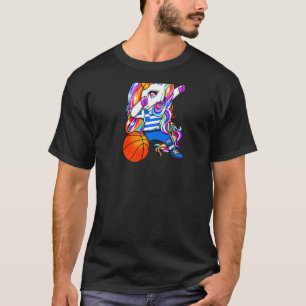 Dabbing Unicorn Greece Basketball Fans Jersey Gree T-Shirt