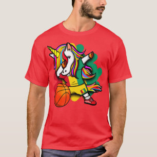 Dabbing Unicorn Guinea Basketball Fans Jersey Guin T-Shirt