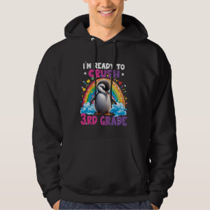 Dabbing Unicorn I'm ready to crush 3rd Grade Girls Hoodie