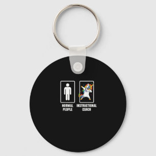 Dabbing Unicorn Instructional Coach Teacher Educat Key Ring