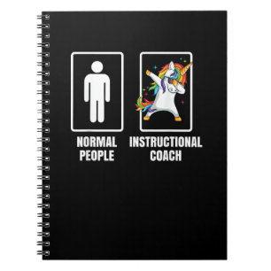Dabbing Unicorn Instructional Coach Teacher Educat Notebook