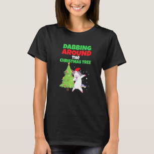 Dabbing Unicorn Kids Boys Women Men Xmas T-Shirt