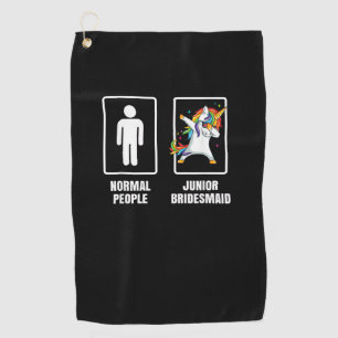 Dabbing Unicorn Kids Junior Bridesmaid Wedding Sun Golf Towel
