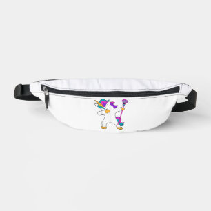 Dabbing Unicorn Lacrosse LAX Shirt Funny Tee Gift Bum Bags