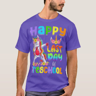 Dabbing Unicorn Last Day Of Preschool Girls Kids T T-Shirt