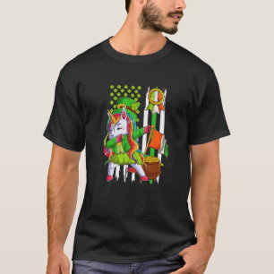Dabbing Unicorn Leprechaun St Patrick's Day Irish T-Shirt