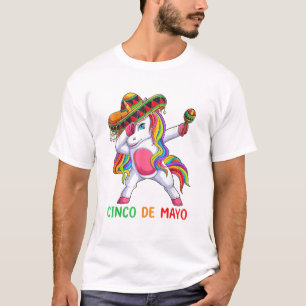 Dabbing Unicorn Let's Fiesta Cinco de Mayo Kids Gi T-Shirt