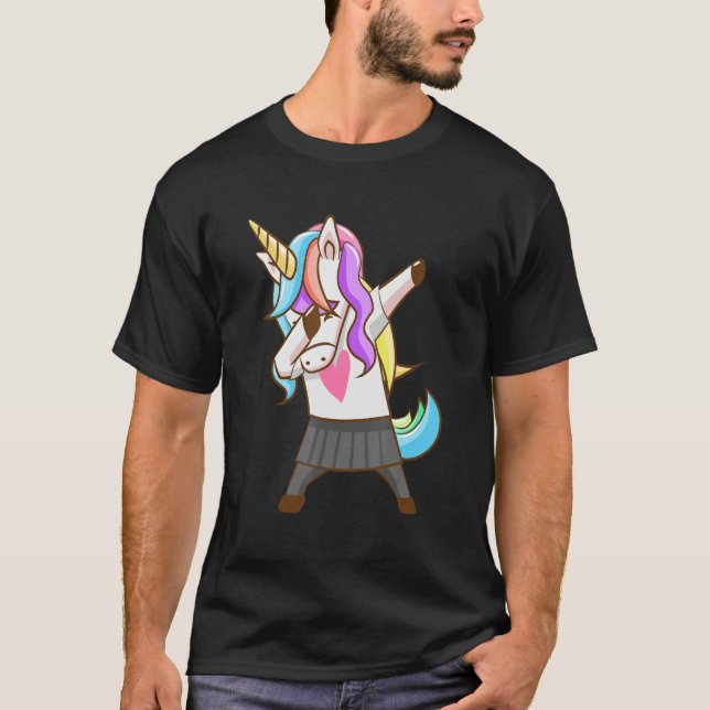 Dabbing Unicorn Magical Dab Dancing_18 T-Shirt (Front)