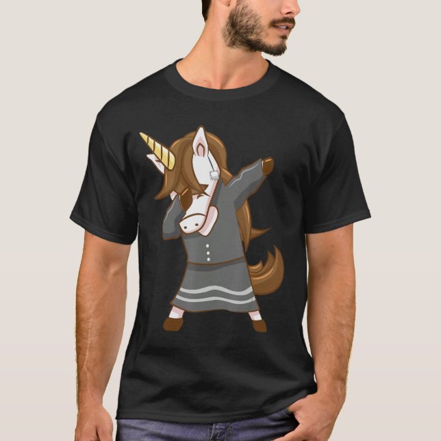 Dabbing Unicorn Magical Dab Dancing_19 T-Shirt (Front)