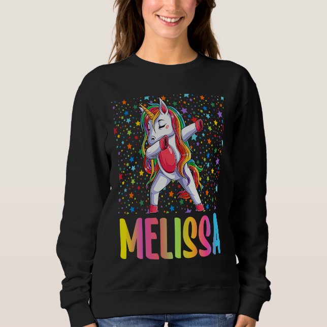 Dabbing Unicorn Melissa Sweatshirt (Front)