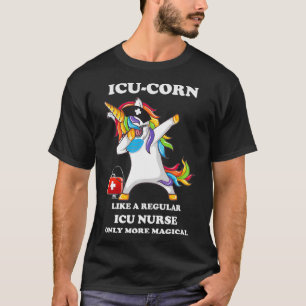 Dabbing Unicorn Nursicon Medical ICU Nurse RN  T-Shirt