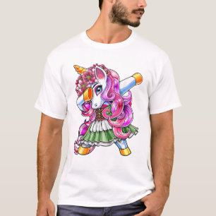 Dabbing Unicorn Oktoberfest Dirndl Bavarian Costum T-Shirt