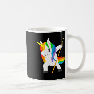 Dabbing Unicorn Playing Billiards Dab Dance Funny Coffee Mug