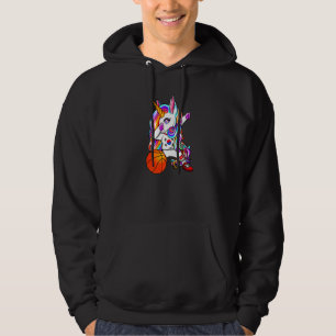Dabbing Unicorn Proud South Korea Basketball Fans  Hoodie