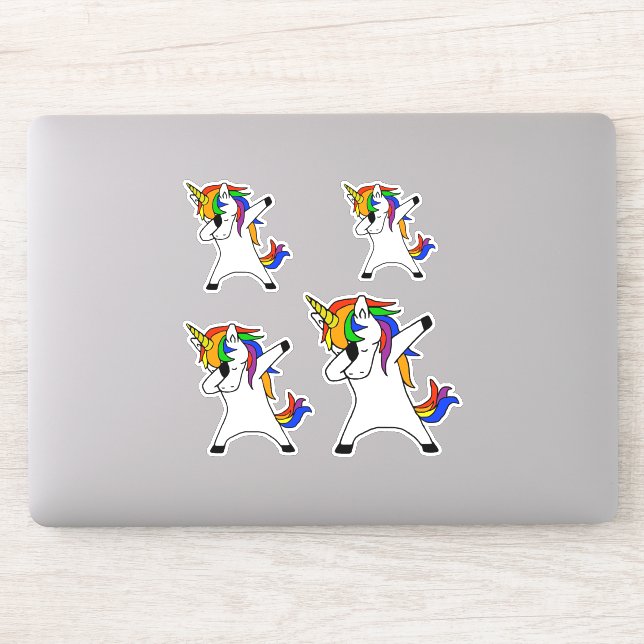 Dabbing Unicorn Rainbow (Computer)