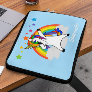 Dabbing Unicorn Rainbow Personalised Laptop Laptop Sleeve