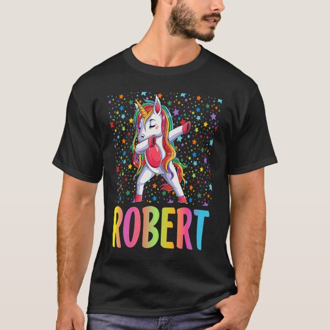 Dabbing Unicorn Robert T-Shirt (Front)
