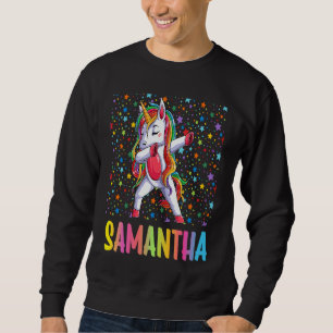 Dabbing Unicorn Samantha Sweatshirt