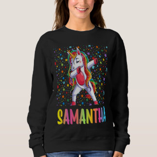 Dabbing Unicorn Samantha Sweatshirt