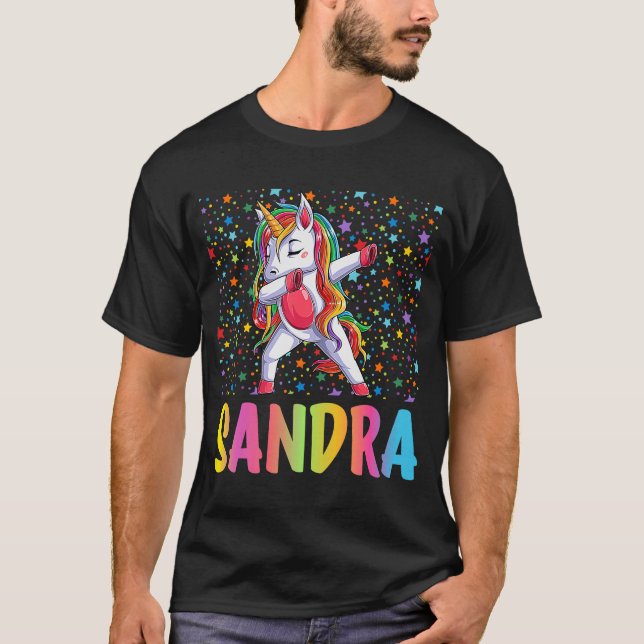 Dabbing Unicorn Sandra T-Shirt (Front)