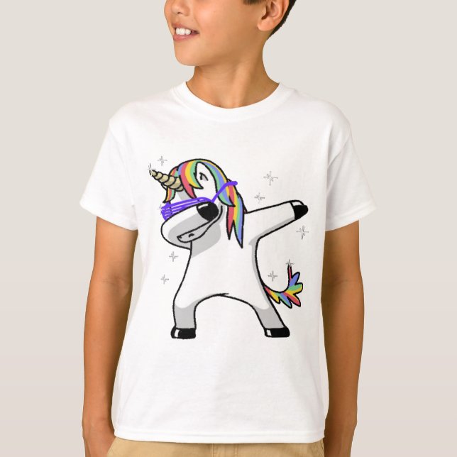 Dabbing Unicorn T-Shirt (Front)