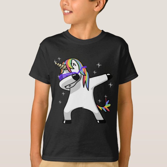 Dabbing Unicorn T-Shirt (Front)