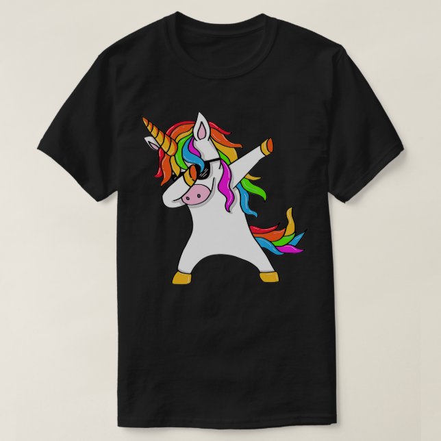 Dabbing Unicorn  - Unicorn Dab  - Unicorn Gift  T-Shirt (Design Front)