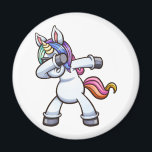 dabbing unicorn wearing sunglasses magnet<br><div class="desc">cartoon,  cute,  funny,  cartoon network,  animal,  kawaii,  anime,  animals,  cool,  kids,  blue,  adorable,  fun,  happy,  adventure time,  esthetic,  colorful,  yellow,  cat,  meme</div>