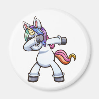 dabbing unicorn wearing sunglasses magnet