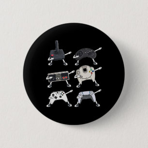 Dabbing Video Gamer Controllers Fun Boys Kids Game 6 Cm Round Badge