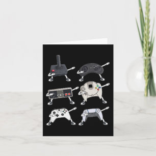 Dabbing Video Gamer Controllers Fun Boys Kids Game Card