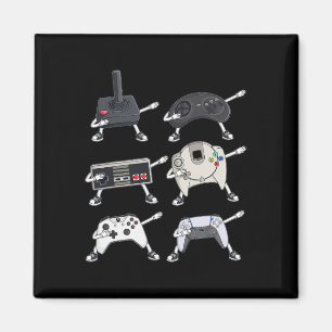 Dabbing Video Gamer Controllers Fun Boys Kids Game Magnet