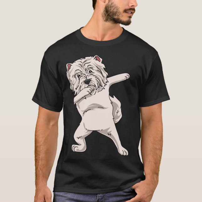 Dabbing West Highland White Terrier T-Shirt (Front)