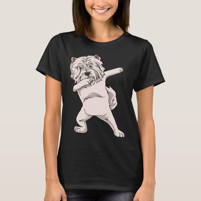 Dabbing West Highland White Terrier T-Shirt (Front)