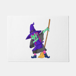 Dabbing Witch Halloween Trendy Dance Gift Women Gi Doormat