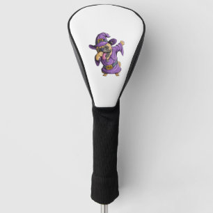 Dabbing Witch Pug Cute Halloween Pugs Funny Dab Golf Head Cover
