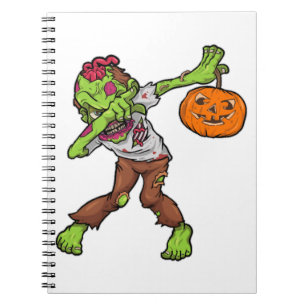 Dabbing Zombie Halloween Dab Funny Gift design Notebook