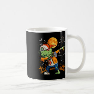Dabbing Zombie Playing Badminton Halloween Badmint Coffee Mug