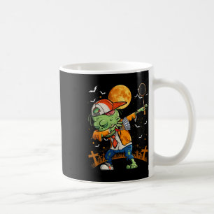 Dabbing Zombie Playing Badminton Halloween Badmint Coffee Mug