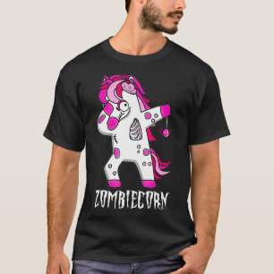 Dabbing Zombie Unicorn Dab Costume Easy Halloween  T-Shirt