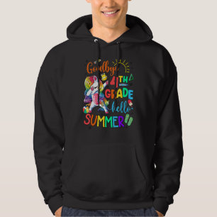 Dabbings Unicorn Goodbye 4th Grade Hello Summer 1 Hoodie