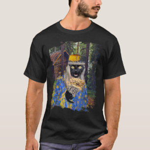 Dabloons Dabloon Black Cat Cottagecore T-Shirt