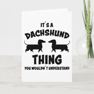 Dachhund Dog Sports Saying Dogs Dachshund Gift Card