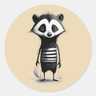 Dachs badger classic round sticker